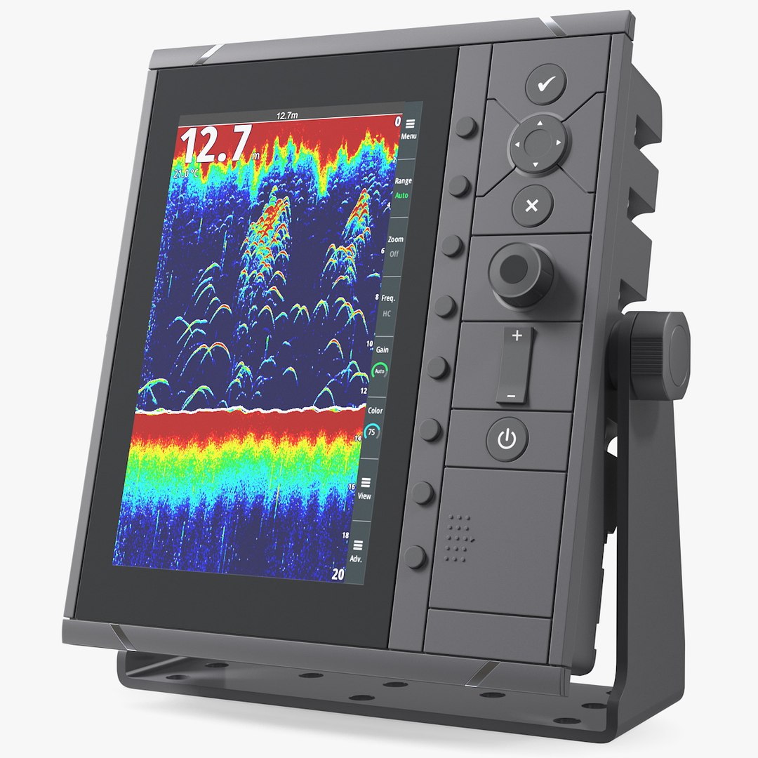 Fish Finder Sonar with LCD Display 3D model preview