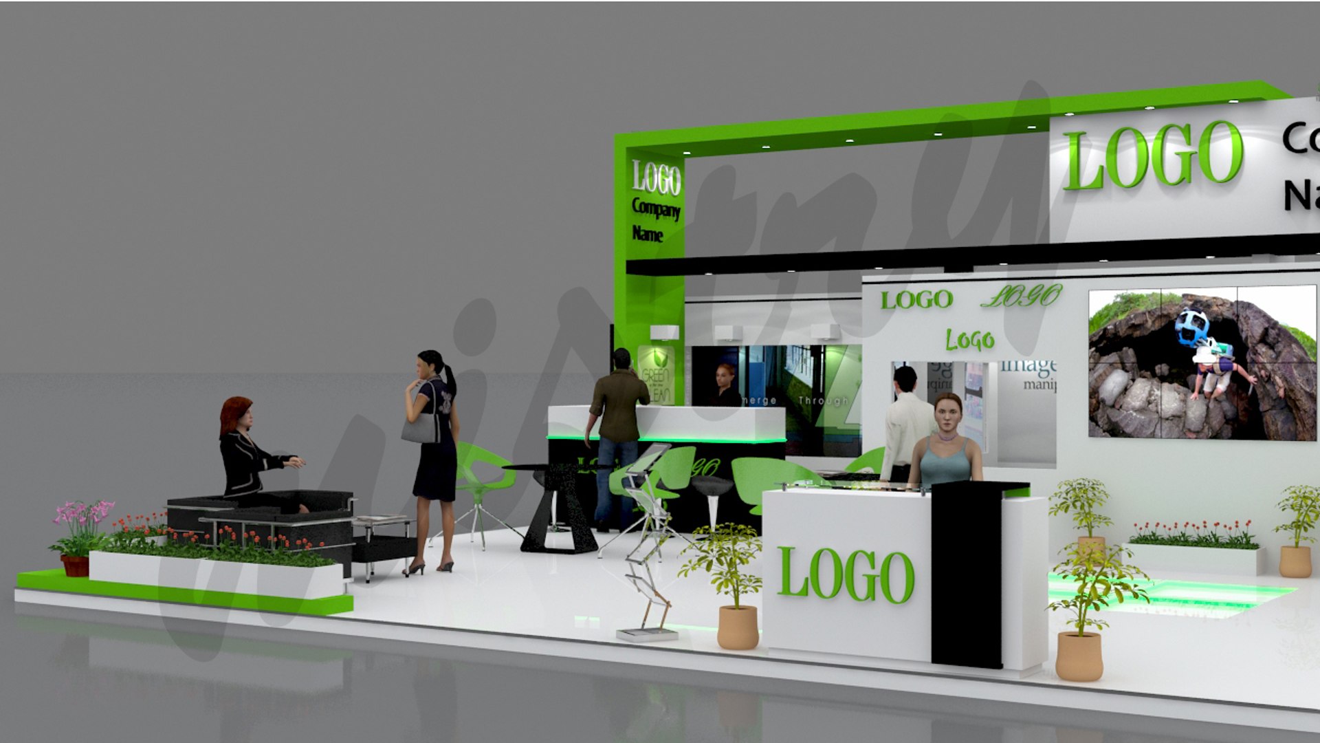 Exhibition Stand X 3 Max