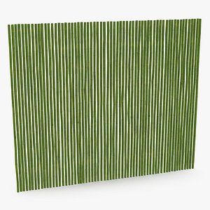 Bamboo Wall Panel Green 3D model