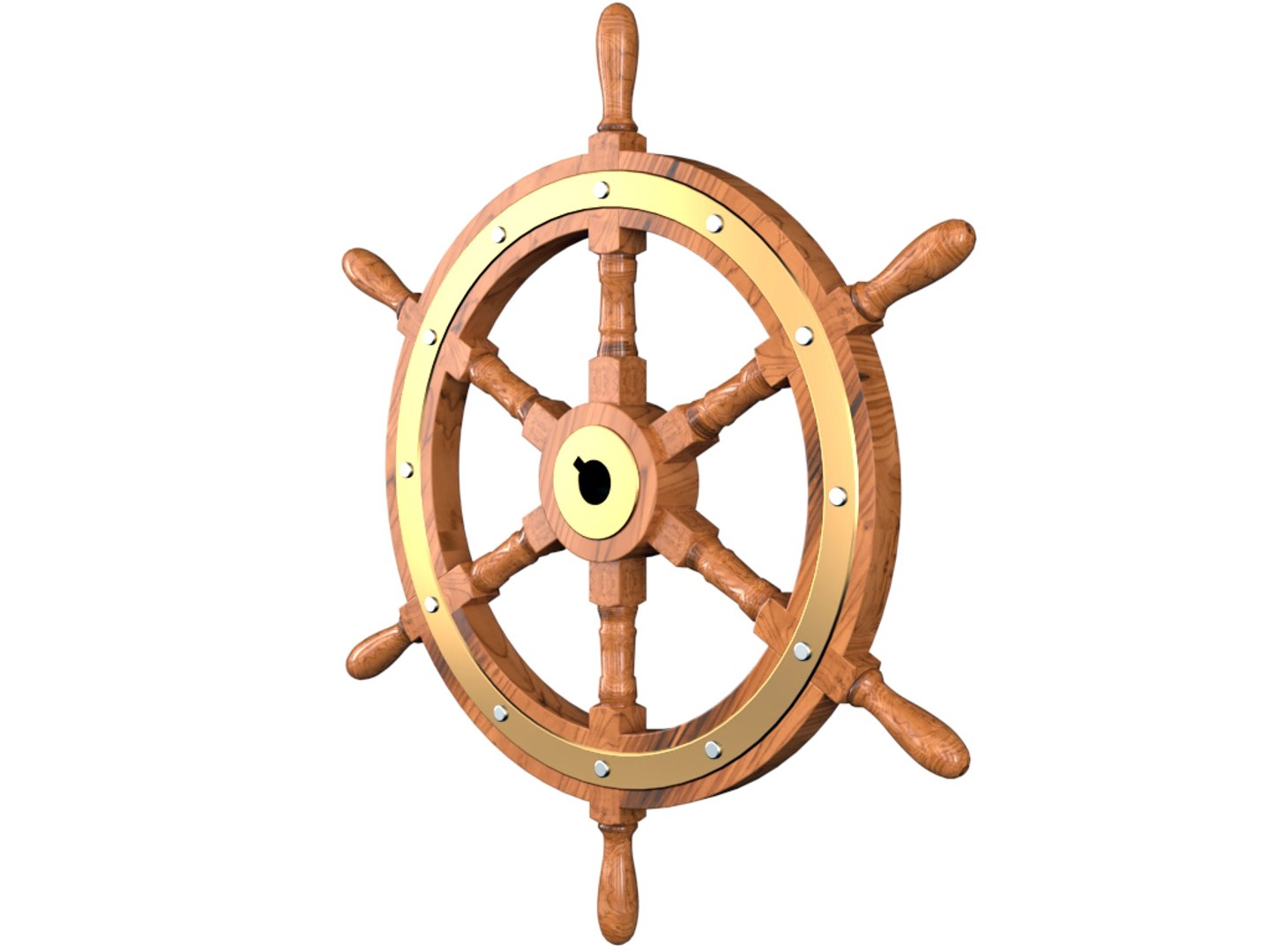 3D ship wheel - TurboSquid 1360326