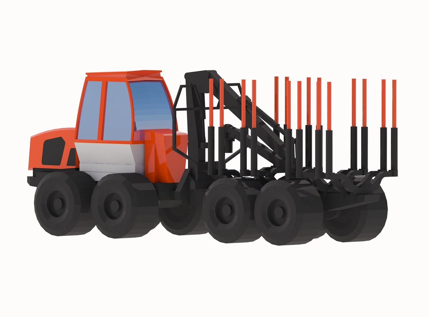 3D Forwarder Forestry 578 Simplified - TurboSquid 2555957