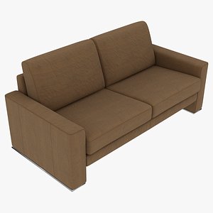 3D modular sandy sofa model