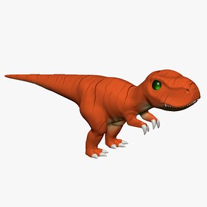 Tyrannosaurus Rex Catoon Dinosaur 3D