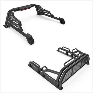 Pickup Truck Roll Bar 4x4 PBR 3D model