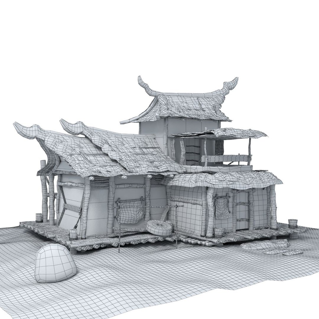 wood house 3d model