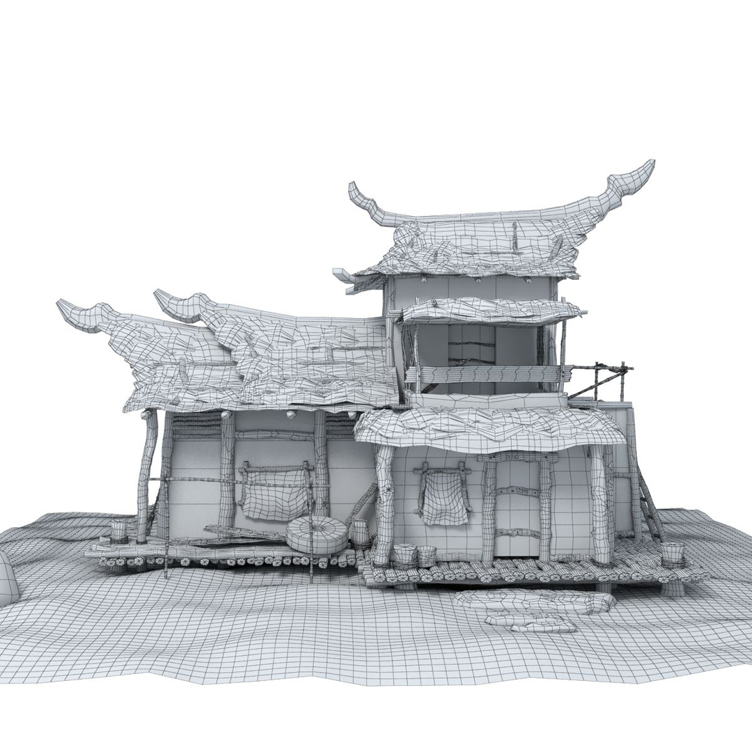 wood house 3d model