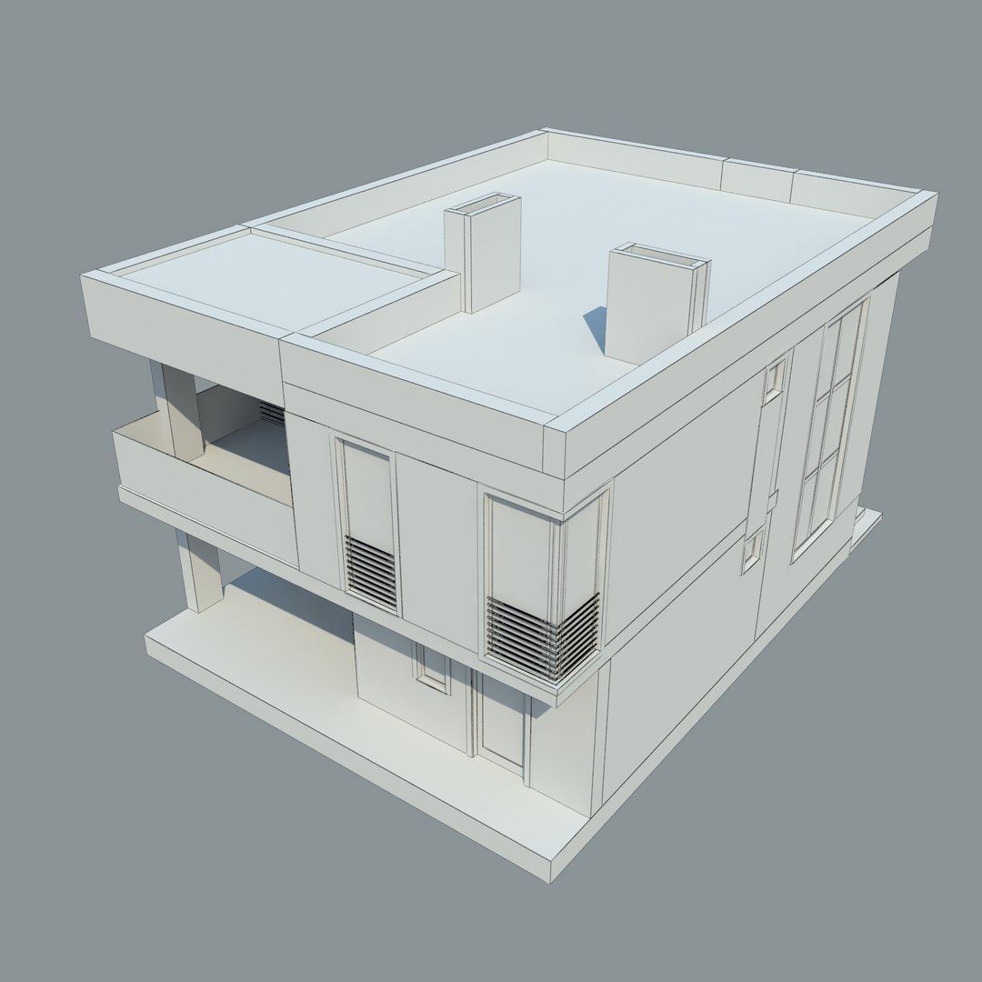 3D Modern House Model - TurboSquid 1401102