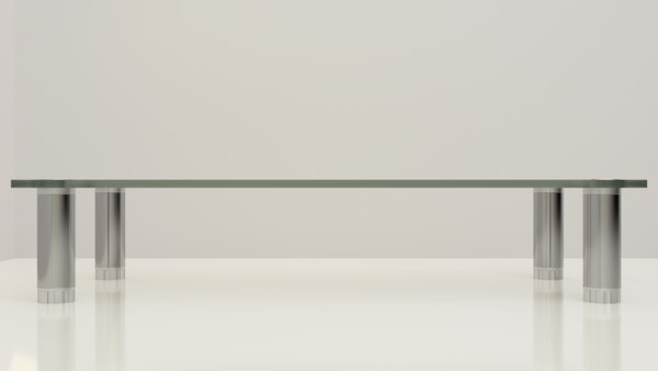 Free 3D simple glass table model - TurboSquid 1636556
