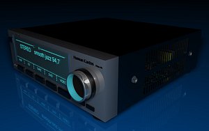stereo amplifier 3d model
