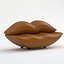 Sofa Lips brązowa