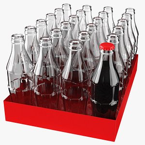 3D glass bottle pack