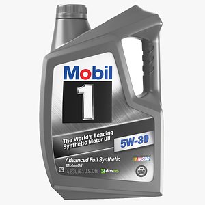 3D Motor Oil Bottle