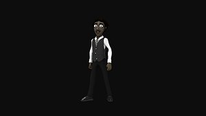 Cartoon Human Malu Character