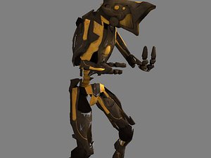 3d robot soldier