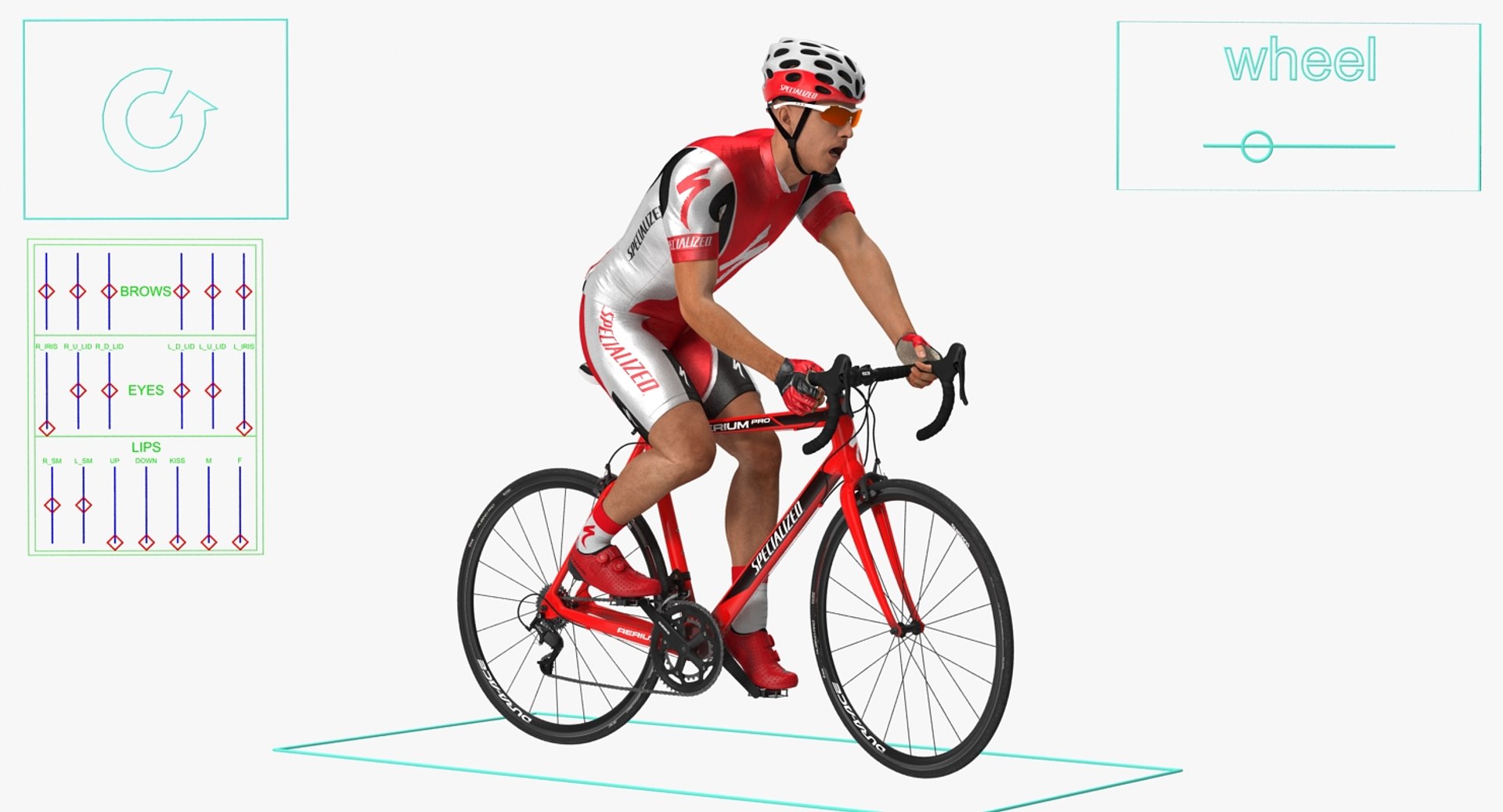 3D bicyclist red suit riding https://p.turbosquid.com/ts-thumb/m2/ZgGdA1/n24A7kXm/bicyclistinredsuitridingbicycleriggedmb3dmodel005/jpg/1553126338/1920x1080/fit_q87/d2dcaa7787d064829550e16da7b7cfd51d122c0e/bicyclistinredsuitridingbicycleriggedmb3dmodel005.jpg