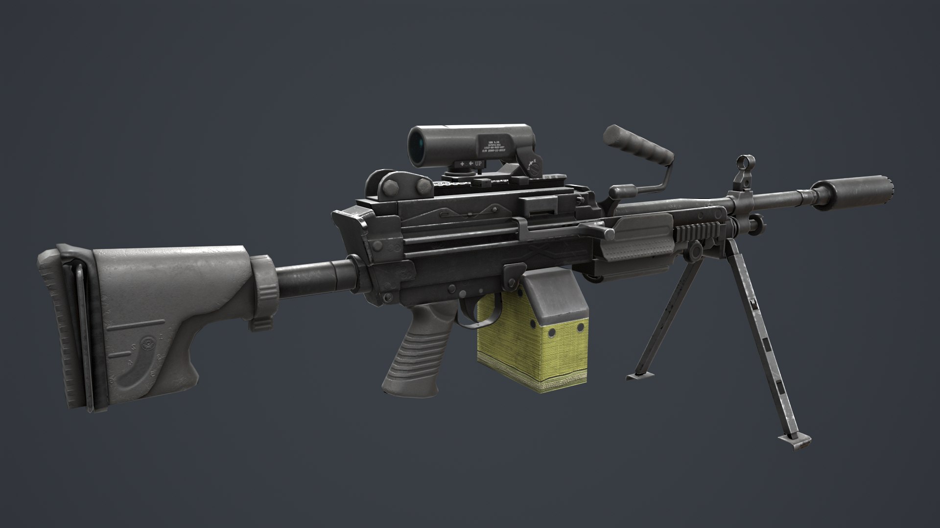 ＴＯＰ　ＦＮミニミ　ＭＫ－ＩＩ TOP] M249 MINIMI MKII (中古)｜エアガン.jp