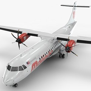 3D model ATR 72 MALINDO AIR L1976