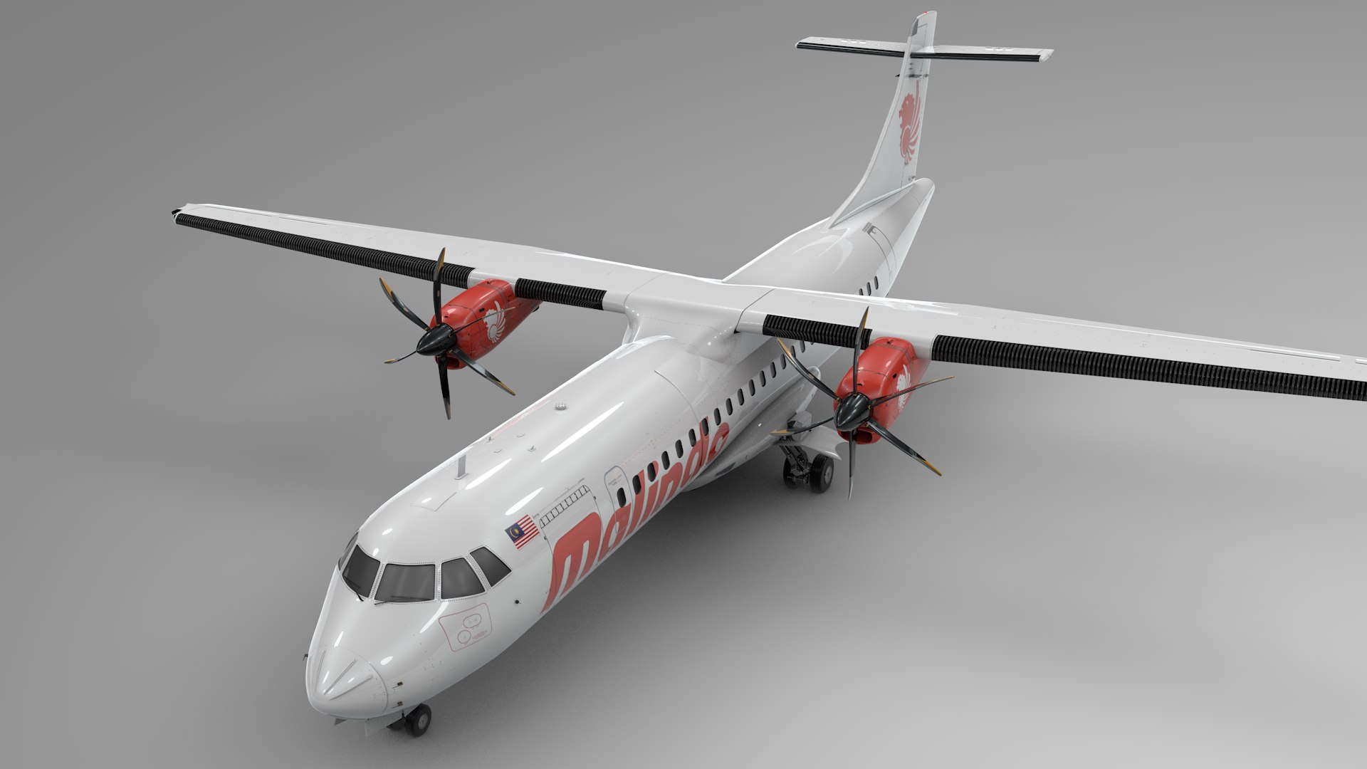 3D model ATR 72 MALINDO AIR L1976 - TurboSquid 2052029
