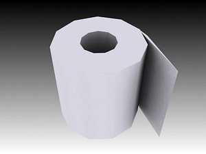 Toilet Paper - Low Poly