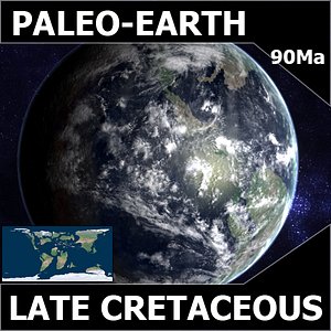 cretaceous earth late 3d max