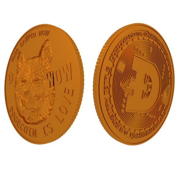 dogecoin coin 3D model