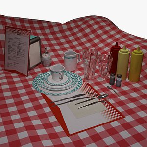 Set Of Dishes (Diner)