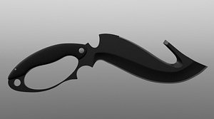 knife 3d obj