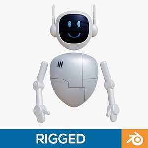Robot Character Rigged 3D model