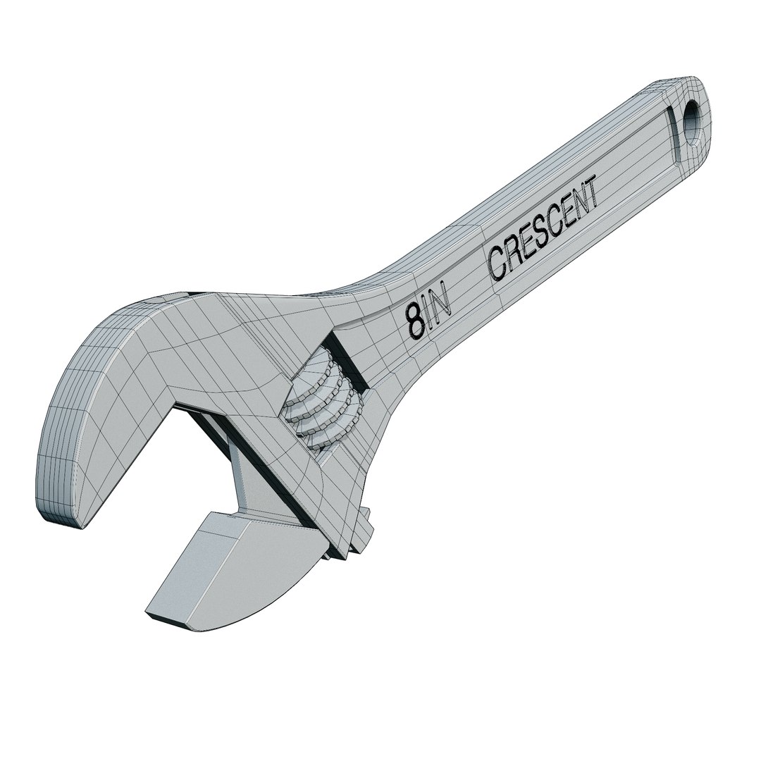 Adjustable Wrench Spanner Model - TurboSquid 1965770
