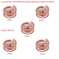 5 Size  SPIRAL TOP PERMIUM UNISEX BRACELET FOR JEWLLERY DESIGN