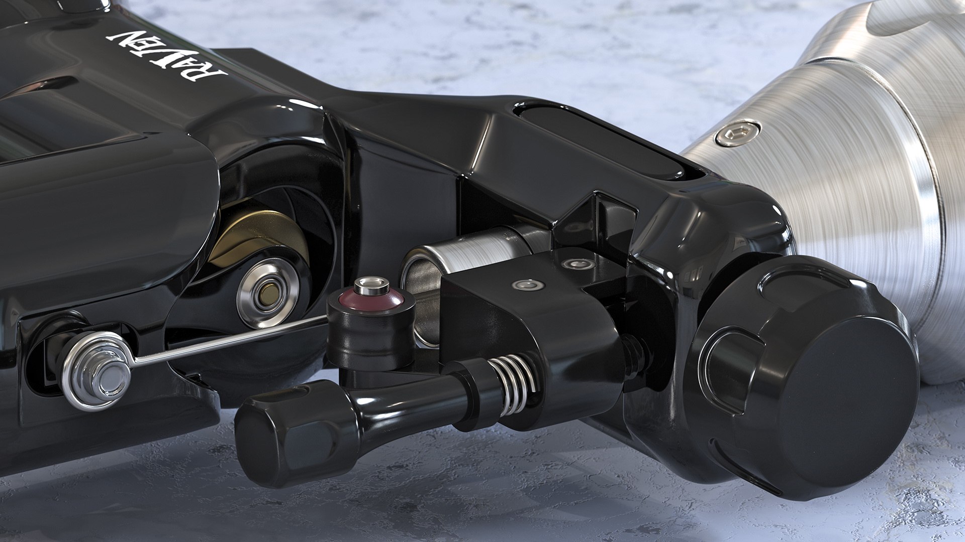 3D Dragonhawk Raven Rotary Tattoo Machine - TurboSquid 1665563