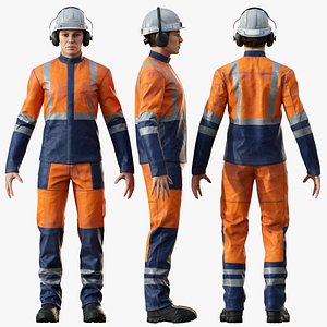 3D Road worker model
