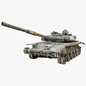 ロシアのT-80戦車がウクライナ軍によって破壊された3Dモデル