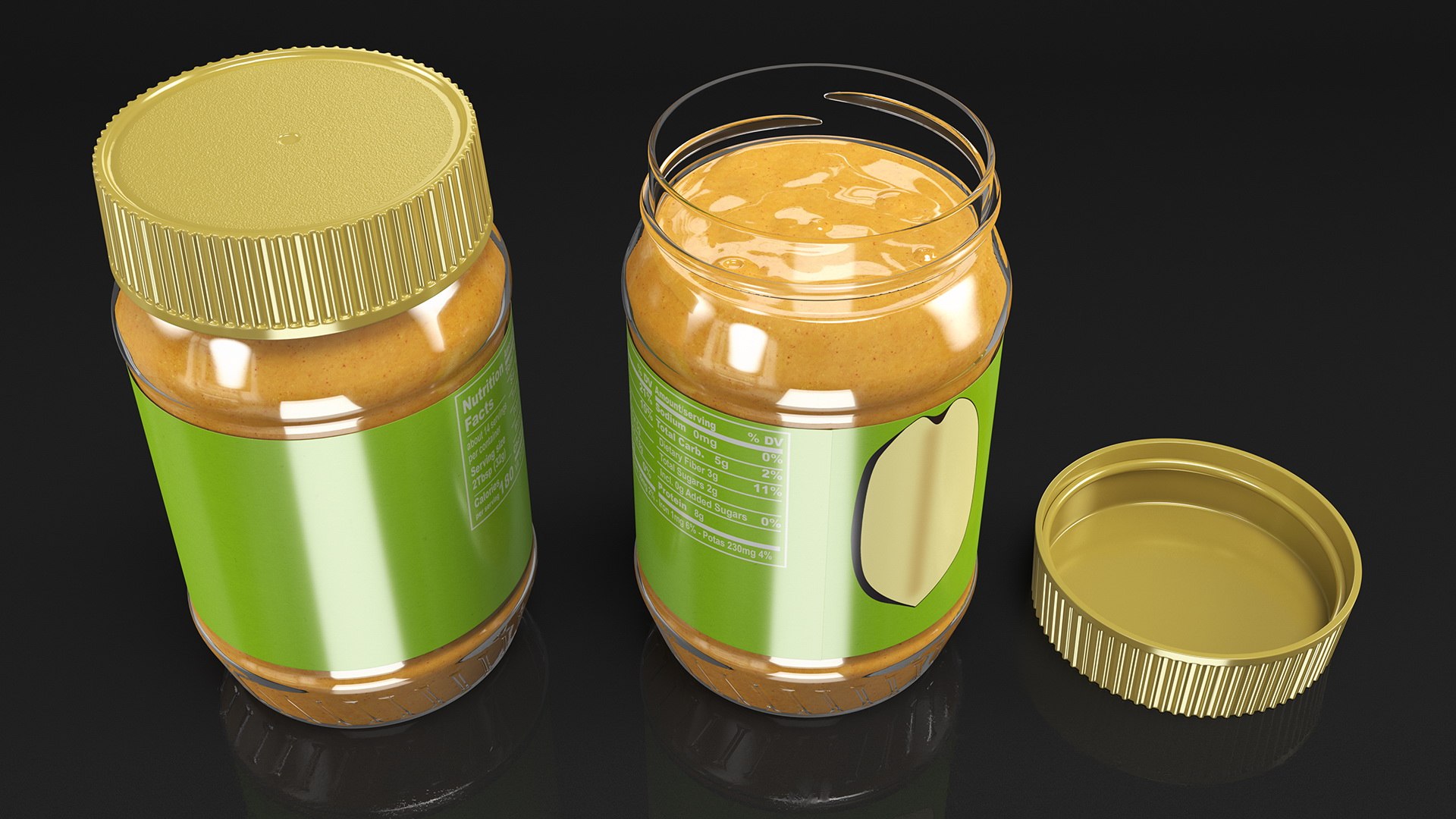 Creamy Peanut Butter 3D Model - TurboSquid 1737109