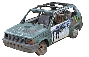 Abandoned Car Wreck Scan