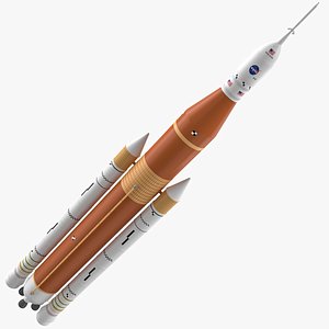 SLS Block 1 Rocket 3D Model