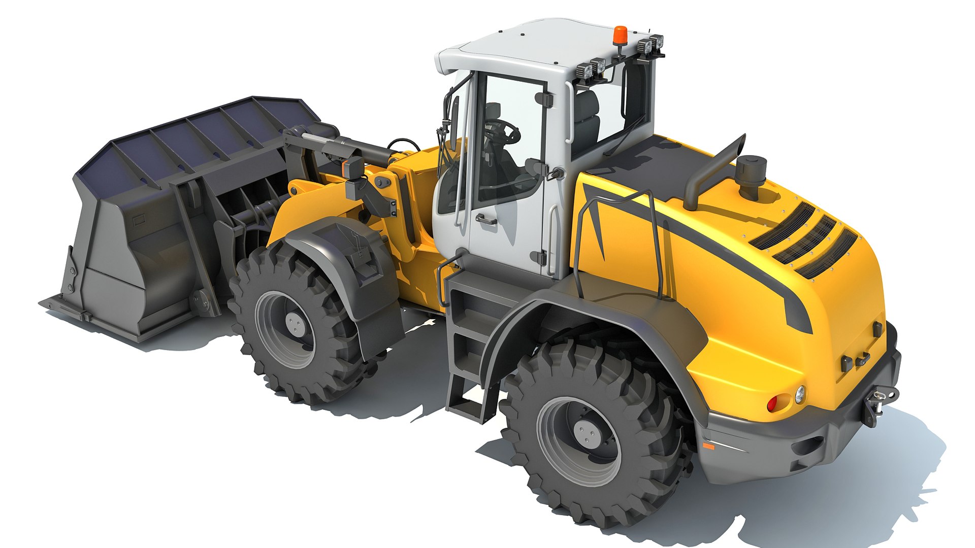 Wheel load loader 3D model - TurboSquid 1673299