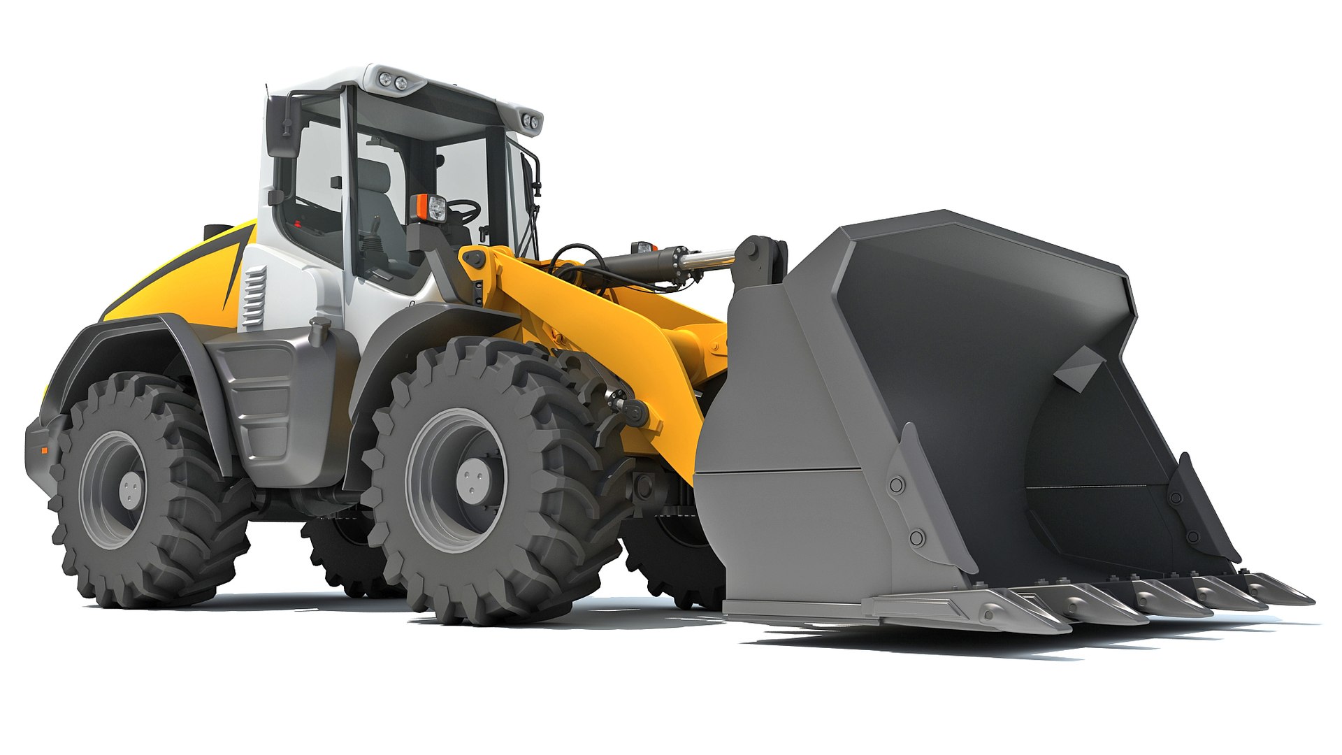 Wheel load loader 3D model - TurboSquid 1673299
