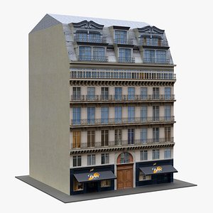 3D model Typical Paris Building