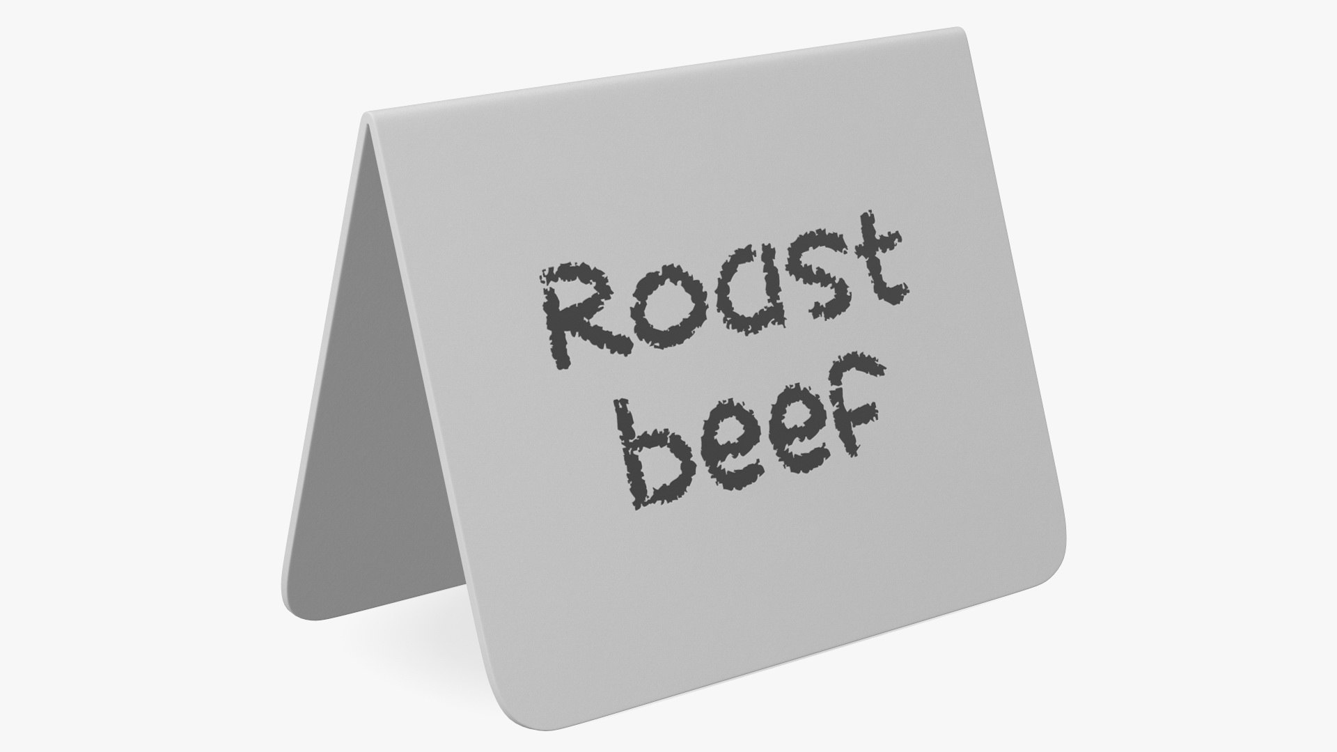 Mini Chalkboard Sign White 3D model preview