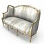 louis xv sofa 3d obj