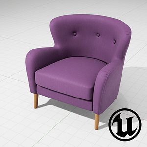 3ds unreal wilbur armchair ue4