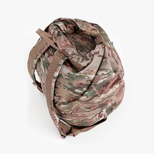 3D Military duffle bag or trunk luggage baggage