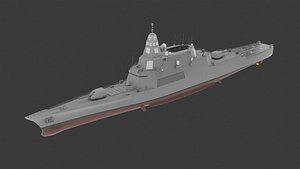 Korean Fictional Battleship ROKS Eulji Mundeok