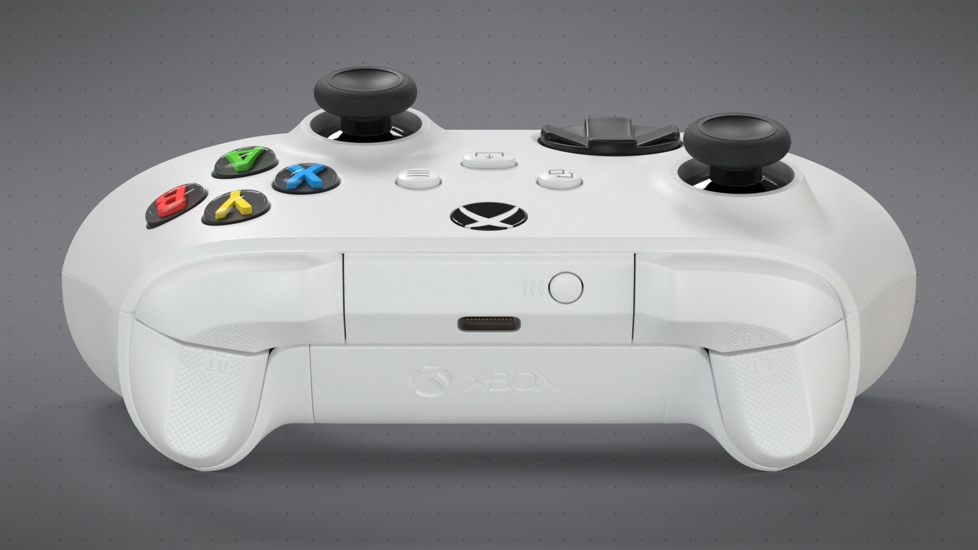 3D Xbox Series S Robot White Controller https://p.turbosquid.com/ts-thumb/m3/IPoQak/0s/xboxwhite_0005/jpg/1728290923/1920x1080/fit_q87/bf32d6c87e41222a7e53a7345e3d69856931f3a5/xboxwhite_0005.jpg