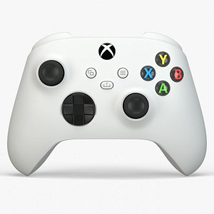 3D Xbox Series S Robot White Controller