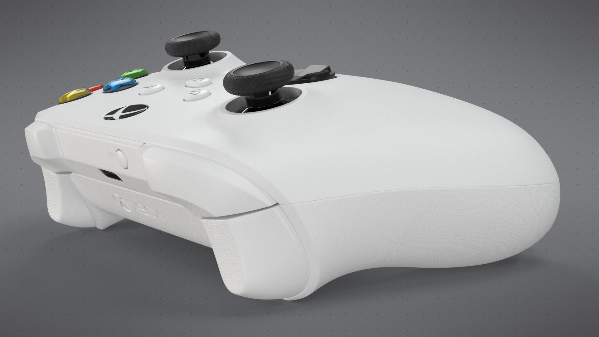 3D Xbox Series S Robot White Controller https://p.turbosquid.com/ts-thumb/m3/IPoQak/h0/xboxwhite_0007/jpg/1728290927/1920x1080/fit_q87/c43a8065b550d1585b47e610323ad7f083ecc434/xboxwhite_0007.jpg