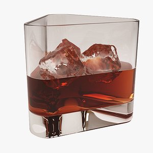 Whiskey Glass With Ice
