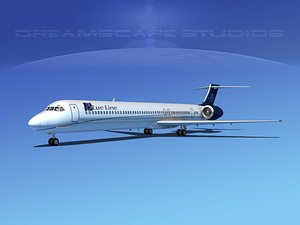 mcdonnell douglas md-80 3d model