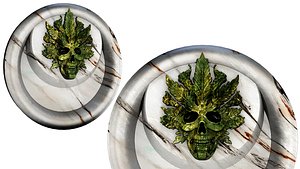 Skull design ashtray